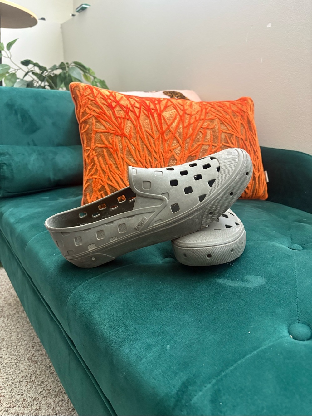 Vans Green Slip-On TRK Water-Resistant Slip On Vans